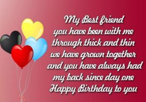 Birthday Wishes to Best Friend - Best Friend Birthday Quotes