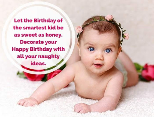 1st Birthday Wishes Baby Girl