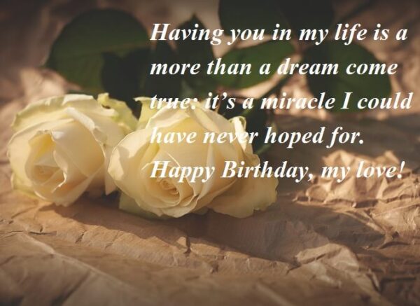 Happy Birthday Wishes For Lover With A Message For Your Beloved One